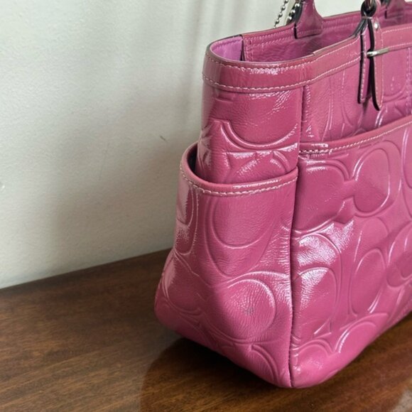 Coach Gallery Embossed Patent Leather Tote - Picture 6 of 12
